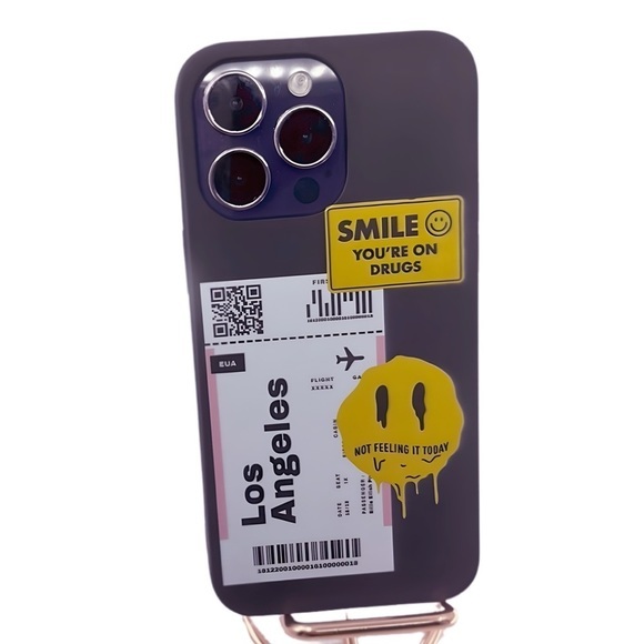 High on Style: Unleash‎ the Los Angeles SMILE with iPhone 14 Pro Max Case! - Picture 1 of 2